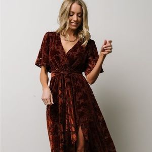 Uma Velvet Maxi Dress